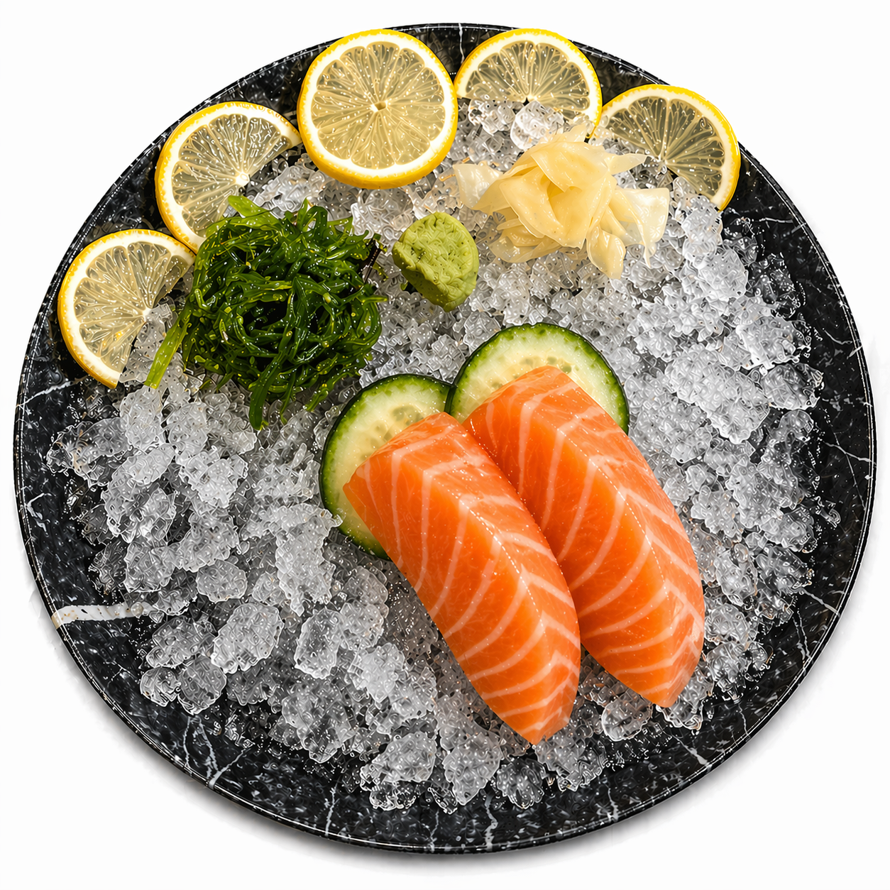 salmon sashimi